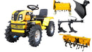 ProGARDEN Campo T18 Minitractor G2 4x4, 18CP, benzina, hidraulica fata-spate, roti 6.00-12 plug 2 brazde freza tractata tocator vegetatie lama zapada