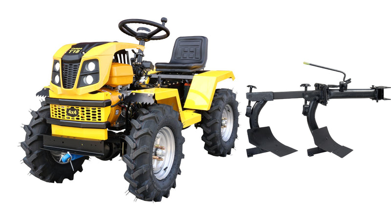 ProGARDEN Campo T18 Minitractor G2 4x4, 18CP, benzina, hidraulica fata-spate, roti 6.00-12 plug arat cu 2 brazde