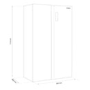Frigider Side by side Samus SSX-667NFE 532 litri clasa E inaltime 177 cm No Frost afisaj LCD lumina interioara LED