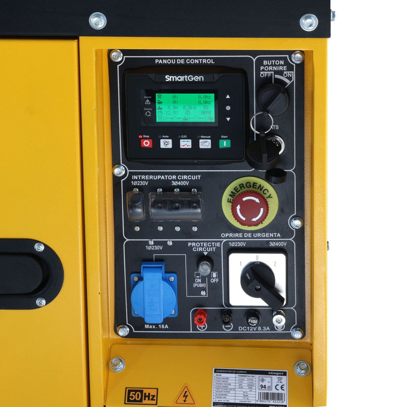 Stager YDE8600TA-TA3 V2 Generator insonorizat 7.5kVA, 3000rpm, dual, diesel, pornire electrica