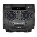 Boxa portabila Samus Fiesta 12 100 W Bluetooth USB slot card SD Aux in radio FM intrare microfon functie True Wireless Stereo negru microfon inclus telecomanda
