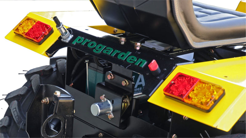 Minitractor ProGARDEN Campo T18 V25.1 4x4 18CP benzina hidraulica fata-spate roti 6.00-12 Remorca Campo RM600CT 600kg 1 osie prindere cupla roti profil agricol 6.00-12