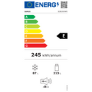 Combina frigorifica incorporabila Samus SCBI395NFE 300 litri Full No Frost clasa E inaltime 195.5 cm Super Freeze termostat reglabil iluminare LED usi reversibile