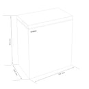 Lada Frigorifica Samus LS168E 142 litri clasa E latime 70.5 cm functie Fast Freeze termostat reglabil interior aluminiu panou de control electronic cu leduri
