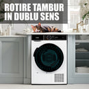 Uscator de rufe Samus SADP-835 pompa de caldura 8 kg clasa D latime 60 cm antisifonare igienizare UV blocare acces copii pornire intarziata
