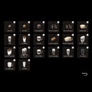 Espressor cafea Samus Magnifique 19 Putere 1200-1450 W 19 bari Rezervor apa 1.7 L Recipient cafea boabe 250 g 20 tipuri bauturi Sistem extractie lapte cu furtun 25 cm Inaltime reglabila duze cafea