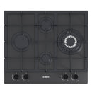 Plita pe gaz incorporabila Samus PSG-64SMGN2 4 arzatoare arzator Wok putere 8.6 kW aprindere electrica dispozitiv siguranta arzatoare latime 58 cm gratar fonta sticla cu acoperire Nano