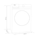 Masina de spalat rufe Samus WSNDI-7141 7 kg 1400 rpm clasa A adancime 48 cm motor inverter functie Abur program tesaturi XXL control antispuma pornire intarziata afisaj electronic blocare acces copii