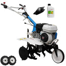 Motosapa AGT 5580 motor Honda GP160 5.5 CP latime lucru 80 cm 2+1 viteze freze rarita fixa roti cauciuc 4.00-8 roti metal plug arat rarita reglabila plug cartofi cultivator remorca 2.6l ulei