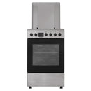 Aragaz electric / gaz Samus SM563AENS INOX 4 arzatoare pe gaz cuptor electric 7 functii grill ventilator timer digital latime 50 cm