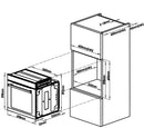 Cuptor electric incorporabil Samus SC623GX5 clasa A 75 litri 5 functii semi-grill ventilator timer mecanic 2000 W