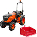 Tractor ACE VEER 3000 4WD motor Mitsubishi 25 CP diesel rezervor 25 L 9+3 viteze tractiune 4x4 servo directie anvelope profil agricol 6.00-12" & 8.3x20" + Bena transport basculabila BEN