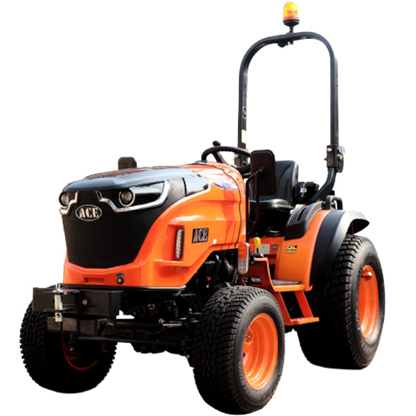 Tractor ACE VEER 3000 4WD motor Mitsubishi 25 CP diesel rezervor 25 L 9+3 viteze tractiune 4x4 servo directie anvelope profil radial 6.5/80-12 & 280/70R20