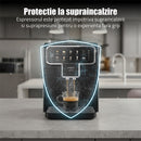 Espressor cafea Samus Perfection automat rasnita incorporata cafea boabe 15 bar 1350 W 7 bauturi automate capacitate 2.2 litri capacitate rasnita 300 g rezervor lapte 300 ml 5 nivele de macinare oprire automata protectie supraincalzire negru