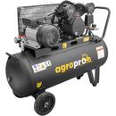Compresor AgroPro AirPRO 30100B putere 2.2 kW debit 250 l/min presiune 8 bari rezervor 100l kit 5 accesorii inclus