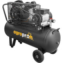 Compresor AgroPro AirPRO 30100B putere 2.2 kW debit 250 l/min presiune 8 bari rezervor 100l kit 5 accesorii inclus