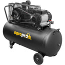 Compresor AgroPro AirPRO 40150B putere 3 kW debit 360 l/min presiune 8 bari rezervor 150l kit 5 accesorii inclus
