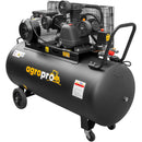 Compresor AgroPro AirPRO 40150B putere 3 kW debit 360 l/min presiune 8 bari rezervor 150l kit 5 accesorii inclus