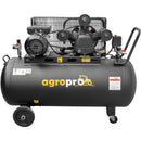 Compresor AgroPro AirPRO 40150B putere 3 kW debit 360 l/min presiune 8 bari rezervor 150l kit 5 accesorii inclus