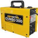 Aparat sudura profesional AgroPro Combo 200 tip invertor functie FLUX-MIG-MMA-TIG amperaj 160A 220V electrod 1.6-3.2mm rola sarma flux 0.8mm 1Kg inclusa accesorii incluse kit TIG regulator gaz