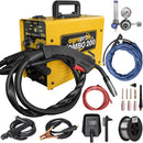 Aparat sudura profesional AgroPro Combo 200 tip invertor functie FLUX-MIG-MMA-TIG amperaj 160A 220V electrod 1.6-3.2mm rola sarma flux 0.8mm 1Kg inclusa accesorii incluse kit TIG regulator gaz