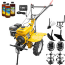 Motocultor AgroPro HS 1000 motor 7 CP 2+1 viteze latime lucru 65-95 cm freze roti cauciuc 4.00x8 priza putere tahometru roti metal plug arat rarita reglabila plug cartofi cultivator 3l ulei