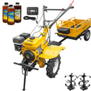 Motocultor AgroPro HS 1000 motor 7 CP 2+1 viteze latime lucru 65-95 cm freze roti cauciuc 4.00x8 priza putere tahometru remorca 3l ulei