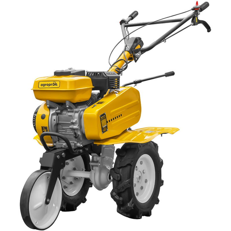Motosapa AgroPro HS 500 motor 7 CP 2+1 viteze latime lucru 90-120 cm freze roti cauciuc 4.00x8 roata frontala tahometru