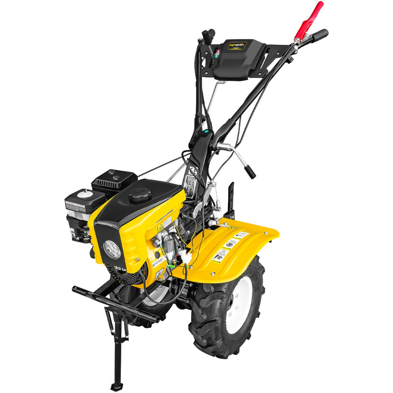 Motocultor AgroPro HS 1000B motor 8 CP benzina EURO V 2+1 viteze latime lucru 115 cm freze 2+1+1 roti 5.00-8"