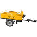 Remorca AgroPro REM 550 capacitate max 550 kg roti 4.00-12" dimensiuni bena 135x90x28 cm basculare frana mana frana picior