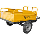 Remorca AgroPro REM 550 capacitate max 550 kg roti 4.00-12" dimensiuni bena 135x90x28 cm basculare frana mana frana picior