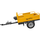 Remorca AgroPro REM 550 capacitate max 550 kg roti 4.00-12" dimensiuni bena 135x90x28 cm basculare frana mana frana picior