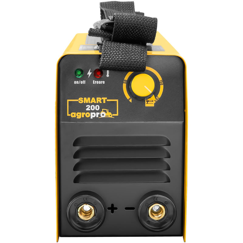 Aparat sudura semiprofesional AgroPro SMART 200 invertor 200A monofazat cabluri lungi 3m masca cristale lichide KM8500 AgroPro