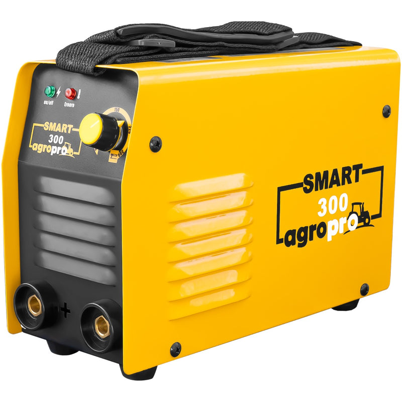 Aparat sudura semiprofesional AgroPro SMART 300 invertor 300A monofazat cabluri lungi 3m masca cristale lichide AgroPro