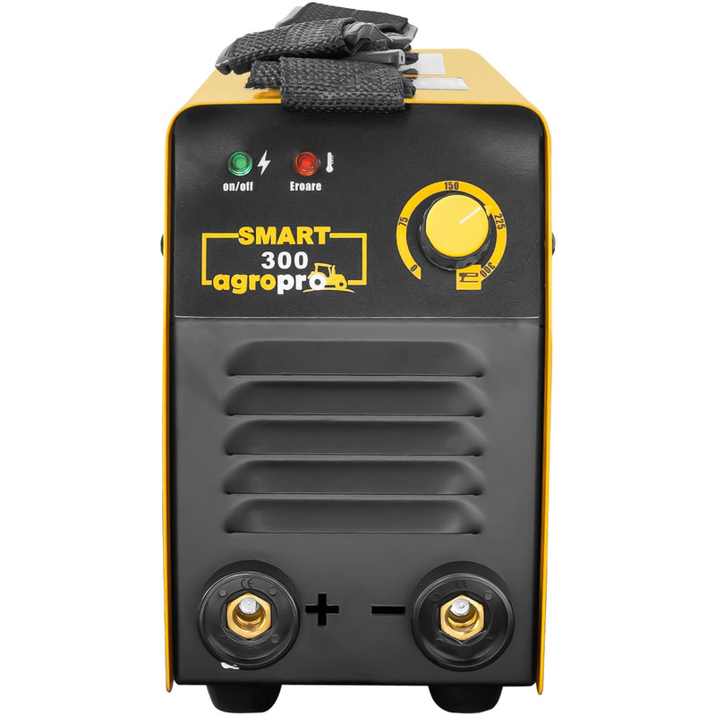 Aparat sudura semiprofesional AgroPro SMART 300 invertor 300A monofazat cabluri lungi 3m masca cristale lichide KM8500 AgroPro