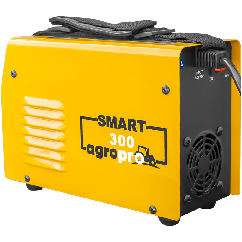 Aparat sudura semiprofesional AgroPro SMART 300 invertor 300A monofazat cabluri lungi 3m masca cristale lichide AgroPro