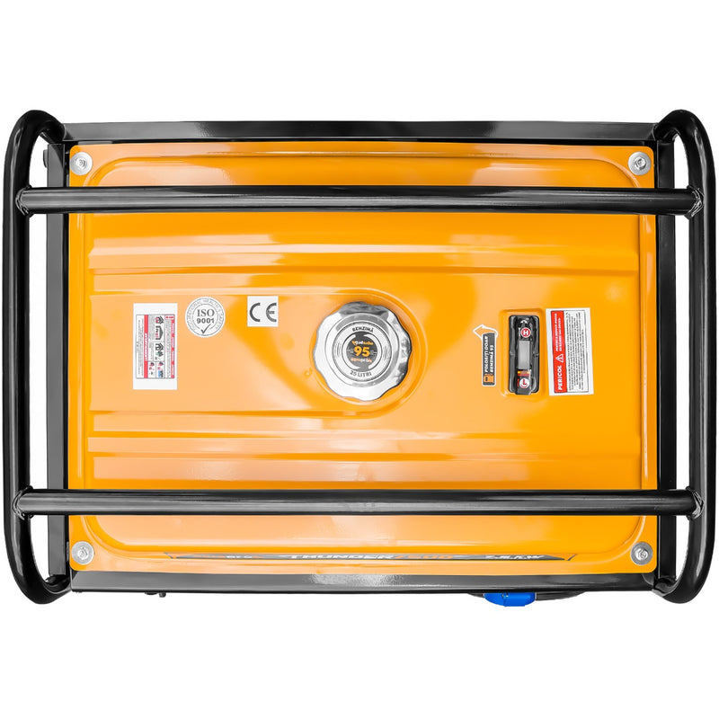 Generator 7.5 kW cu automatizare ATS AgroPro THUNDER 7500 benzina GPL pornire electrica telecomanda rezervor 25 L monofazat Euro 5 sistem transport cu roti si manere