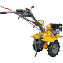 Motocultor AgroPro G900 motor 8 CP benzina 2+1 viteze latime lucru 65-95 cm freze roti cauciuc 4.00x8" roti metal plug arat rarita reglabila plug cartofi cultivator plug reversibil remorca 3l ulei