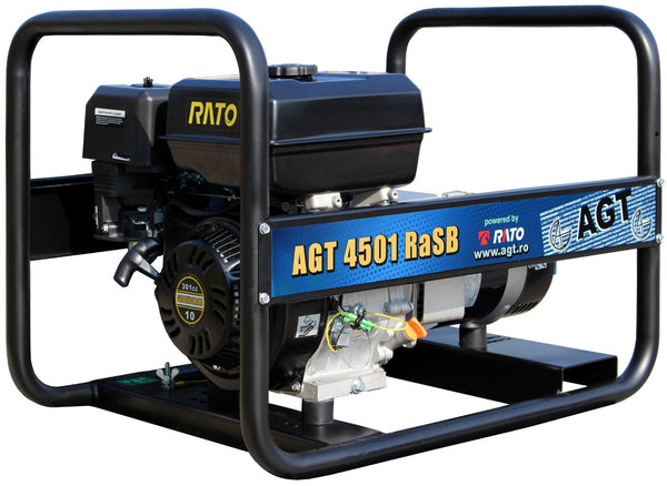 Generator curent AGT 4501 RaSB putere 4.2 kW 230 V benzina pornire manuala rezervor 5.4 L