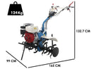 Pachet motosapa profesionala AGT 9000 motor Honda GX270 9 Cp benzina ghidon reglabil roti pneumatice plug bilonat freze de lucru latime lucru 90cm 5l ulei