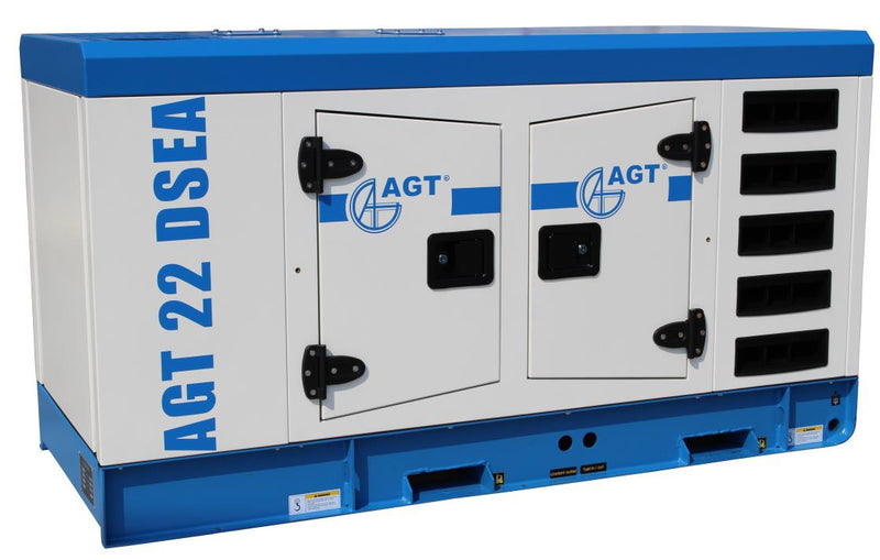 Generator curent AGT 22 DSEA putere 17.6 kW 400 V diesel pornire electrica insonorizat rezervor 47 L
