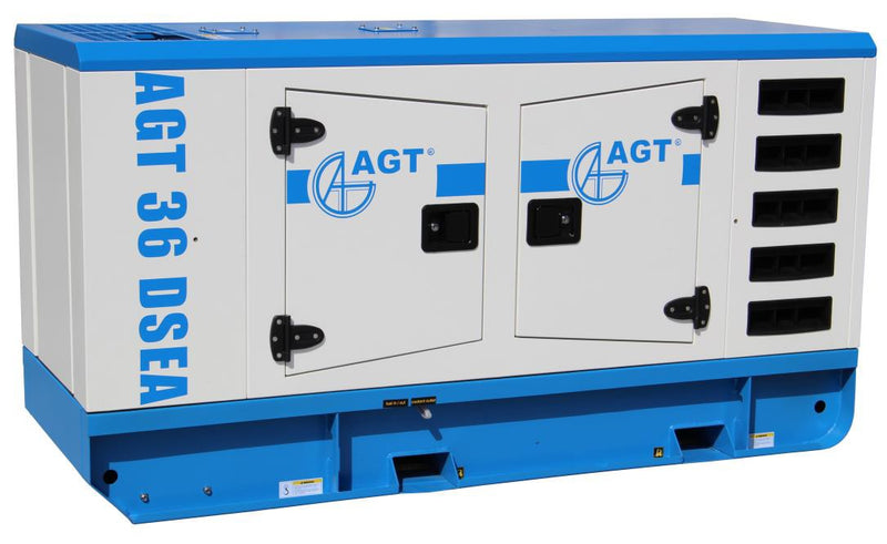 Generator curent AGT 36 DSEA putere 28.8 kW 400 V diesel pornire electrica insonorizat rezervor 65 L