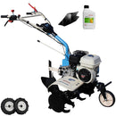 Motosapa AGT 6500 PREMIUM motor Honda GP160 5.5 CP latime lucru 80 cm 2+1 viteze freze rarita fixa roti cauciuc 4.00-8 roti metal plug arat rarita reglabila 0.6l ulei
