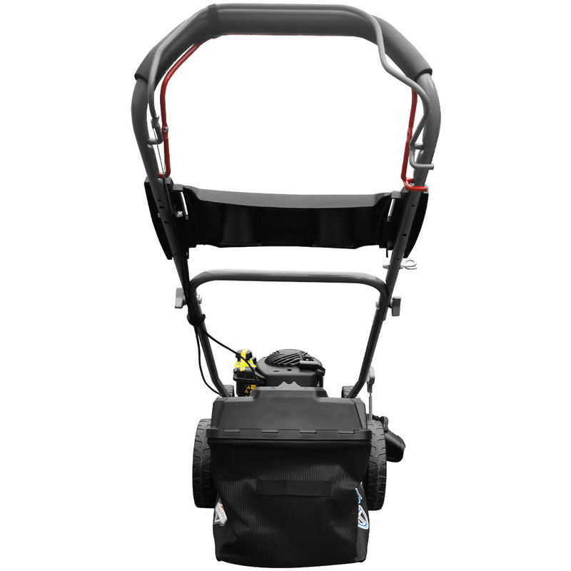 Masina de tuns gazonul AGT 48 ALLROAD motor Briggs&Stratton 450E 2.8 CP OHV autopropulsie reglare centralizata 7 trepte latime taiere 46 cm cos 55 l