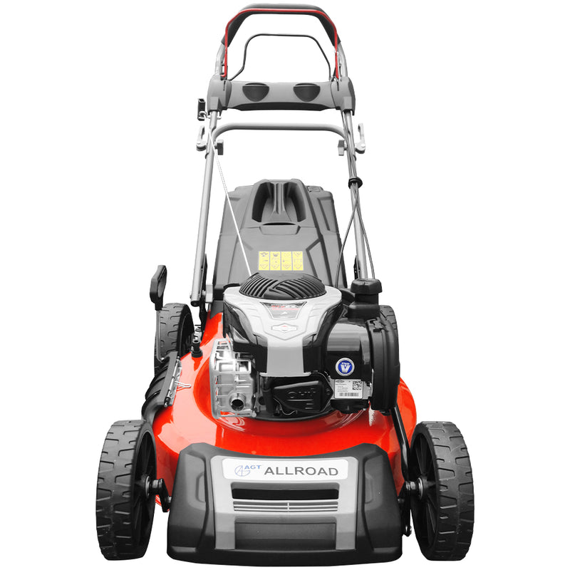 Masina de tuns gazonul AGT 51 ALLROAD motor Briggs&Stratton 575EX 3.4 CP OHV autopropulsie reglare centralizata 7 trepte latime taiere 51 cm cos 65 l