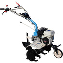Motosapa AGT 6500 PREMIUM motor Honda GP200 6.5 CP latime lucru 80 cm 2+1 viteze freze rarita fixa roti cauciuc 4.00-8 roti metal plug arat rarita reglabila plug cartofi 2.6l ulei