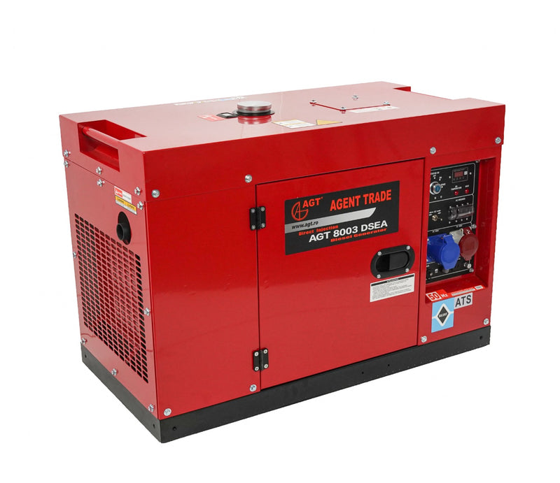 Generator de curent trifazat AGT 8003 DSEA insonorizat 6,5 kW diesel pornire electrica rezervor 15L AVR