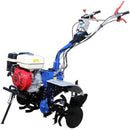 Motocultor AGT 9000 PREMIUM motor Honda GX270 9 CP latime lucru 90 cm 2+1 viteze freze rarita fixa roti cauciuc 5.00-12 roti metal plug arat rarita reglabila plug cartofi cultivator plug reversibil remorca 6.2l ulei