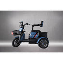 Tricicleta electrica Arora Ruzgar fara permis viteza 25 km/h autonomie 40 km acumulator 60V/20Ah-Albastru