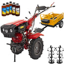 Motocultor Rotakt Apollo RO13R-2P motor 13 CP benzina 2+1 viteze latime lucru 56-135 cm freze roti cauciuc 5.00-12" 2 prize putere remorca 5l ulei